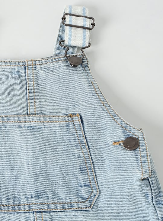 Boys Washed Dungaree with T-shirt