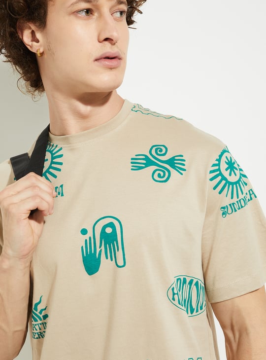 Buy URB_N Men Printed T-shirt Online at just Rs. 399.0