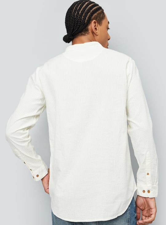 Men Striped Slim Fit Short Kurta