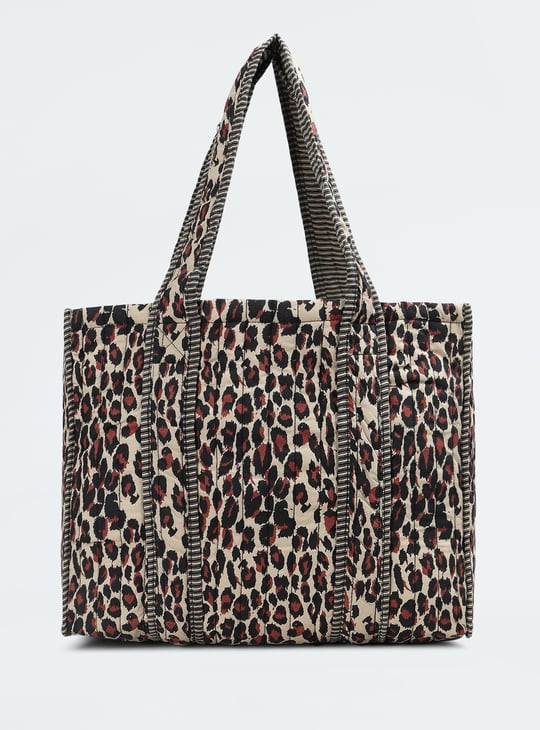 Women Leopard Print Tote Bag