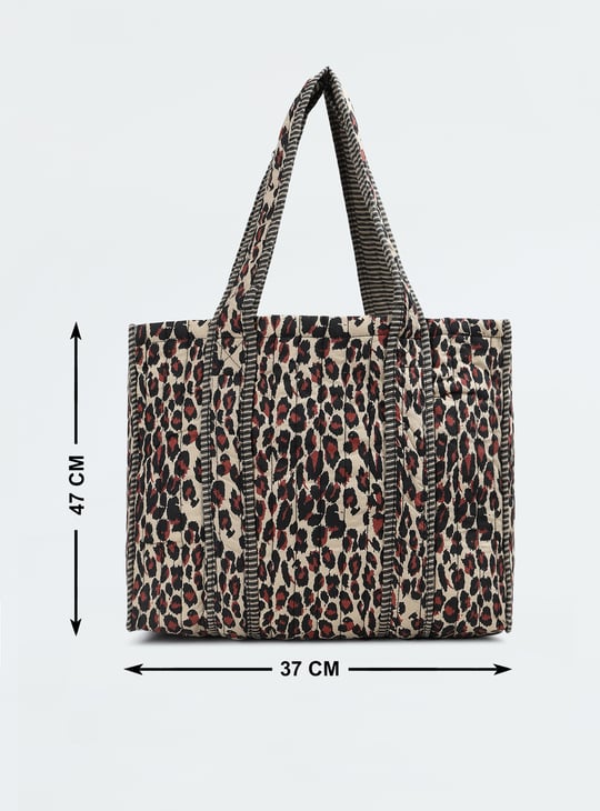 Women Leopard Print Tote Bag