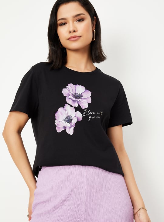Women Floral Print T-shirt