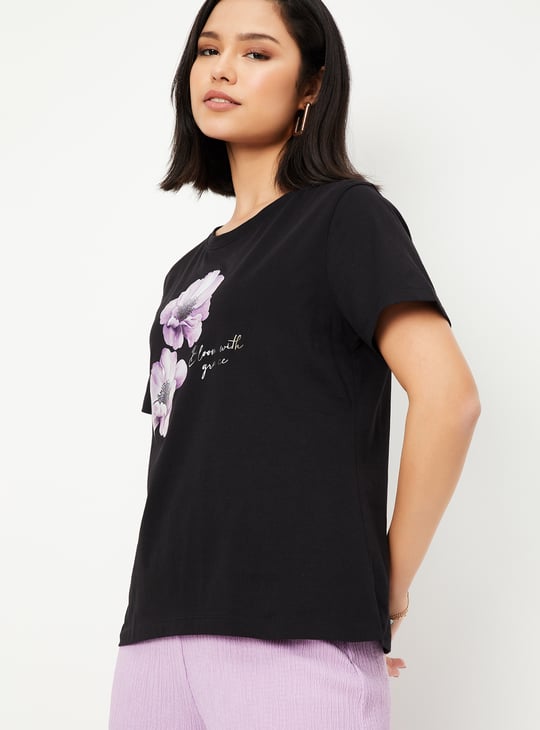Women Floral Print T-shirt