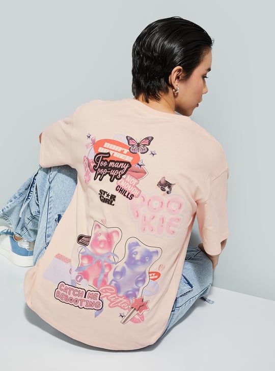 URB_N Women Back Graphic T-shirt