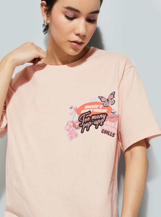 URB_N Women Back Graphic T-shirt