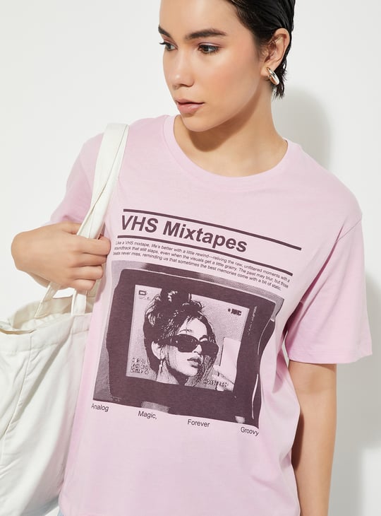 URB_N Women Relaxed Fit Graphic T-shirt
