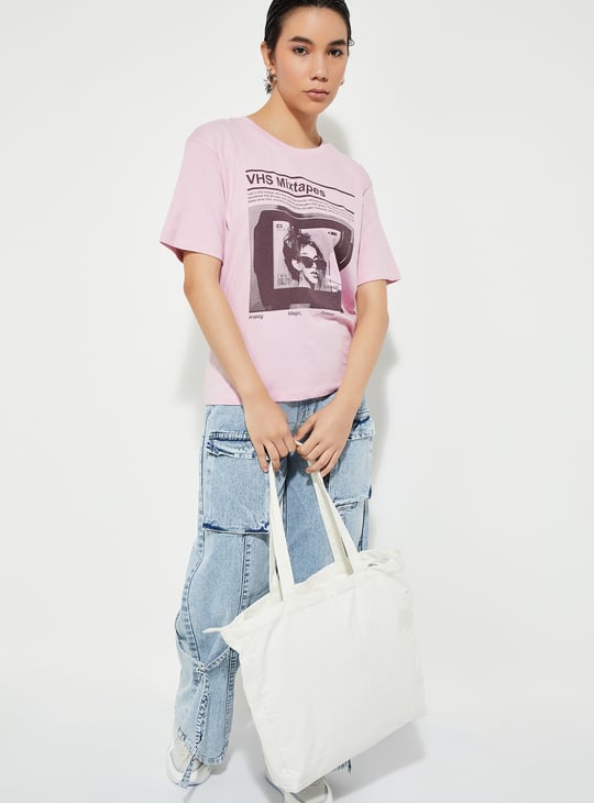 URB_N Women Relaxed Fit Graphic T-shirt