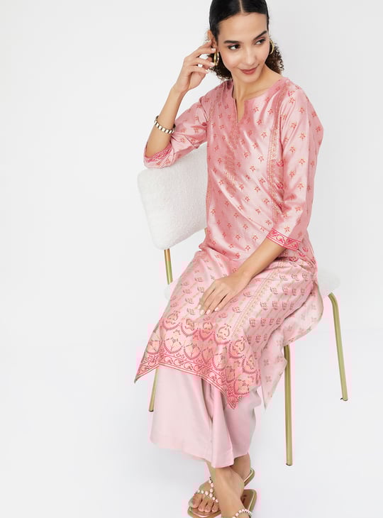 Women Printed Straight Kurta Set