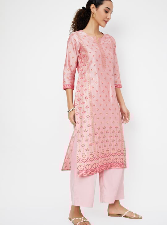 Women Printed Straight Kurta Set