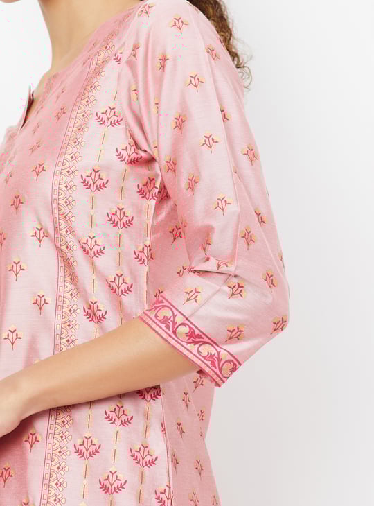 Women Printed Straight Kurta Set