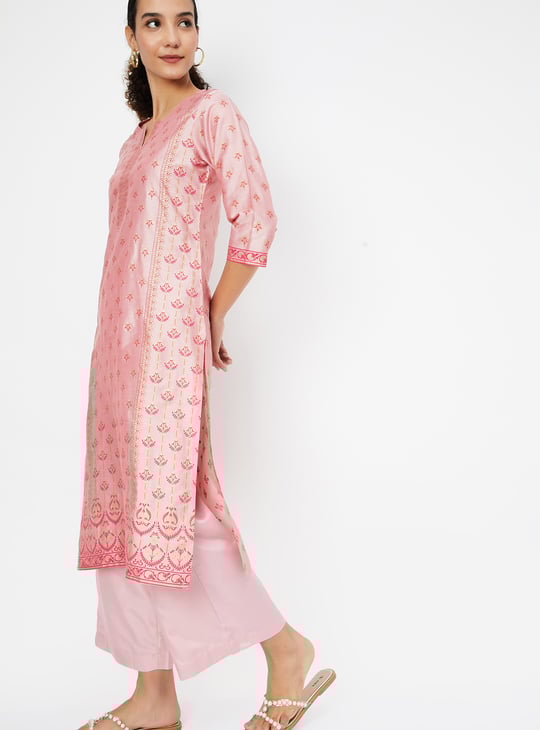 Women Printed Straight Kurta Set