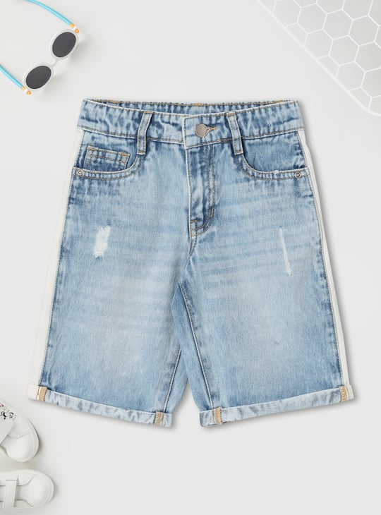 Boys Distressed Denim Shorts