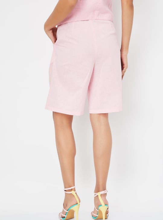 Kalki x Max Women Solid Belted Shorts
