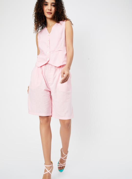 Kalki x Max Women Solid Belted Shorts