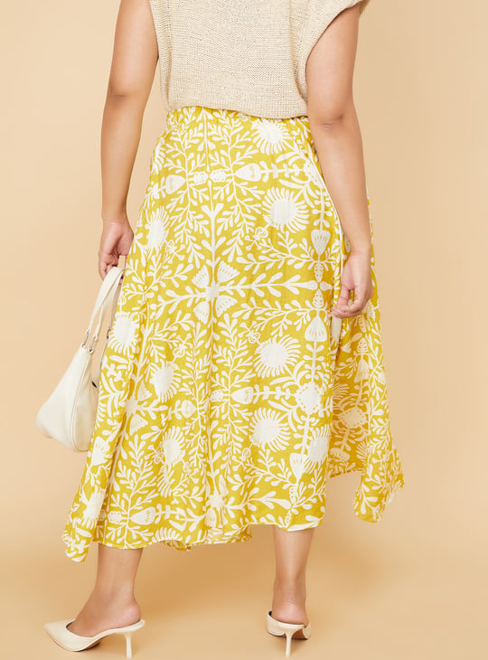 Women Printed Flared Skirt