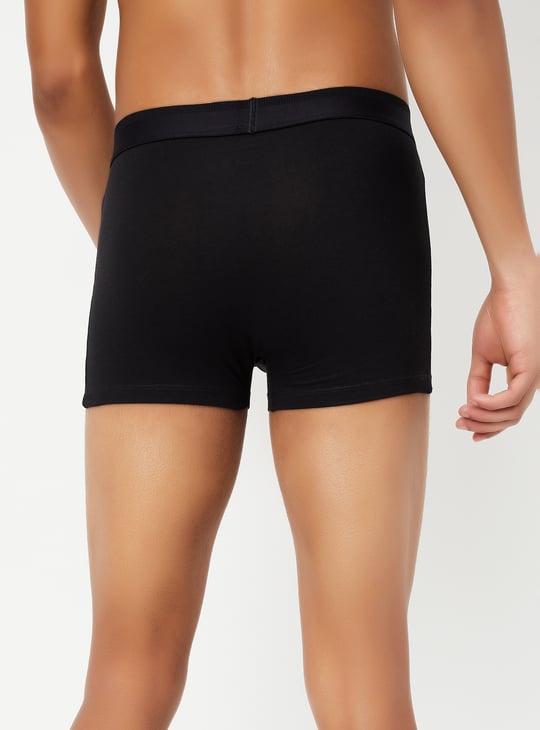 Men Solid Trunks - Pack of 2