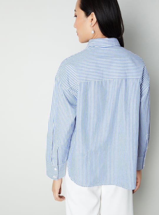 Women Striped Embellished Shirt