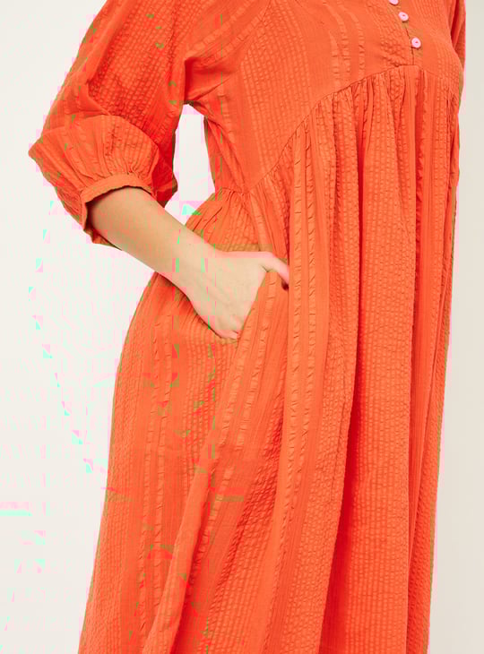 Kalki x Max Women Seersucker A-line Dress