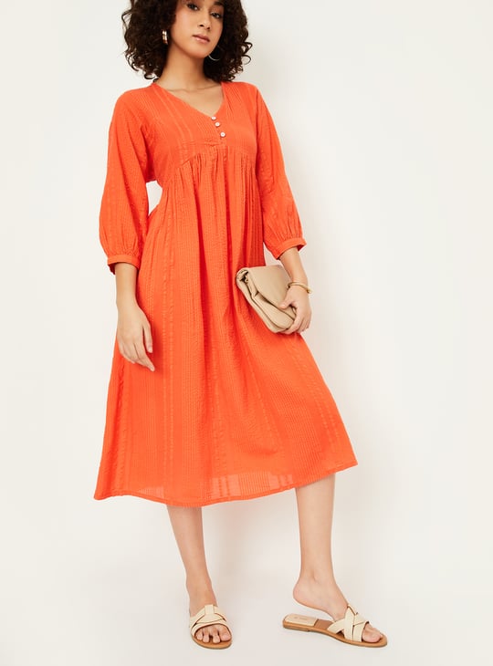 Kalki x Max Women Seersucker A-line Dress