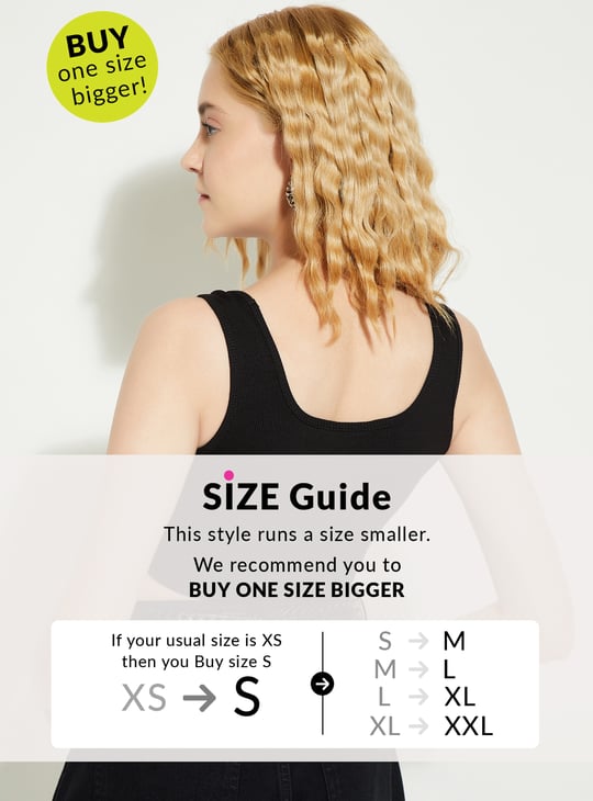 ALAYA F x URB_N Women Ribbed Crop Top