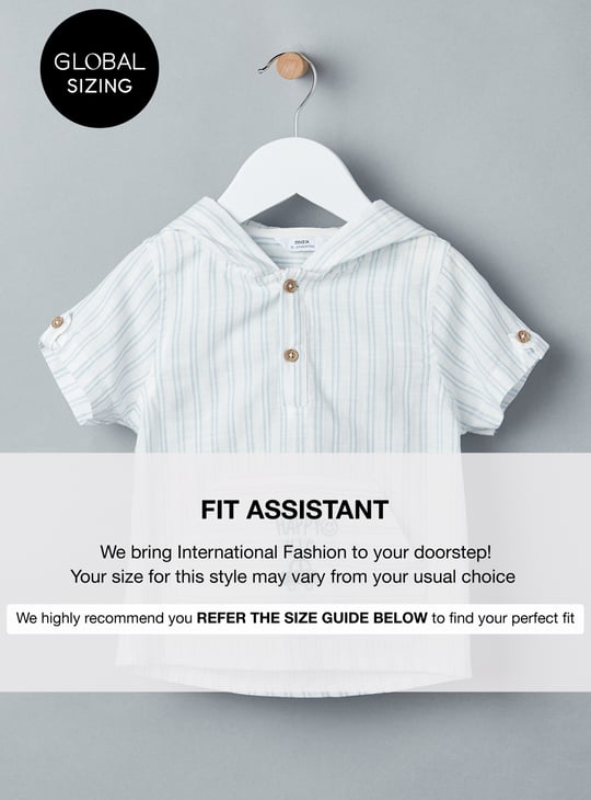 Boys Striped Hooded T-hirt