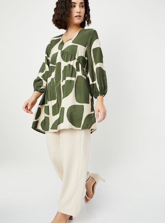 Women Printed A-line Tunic