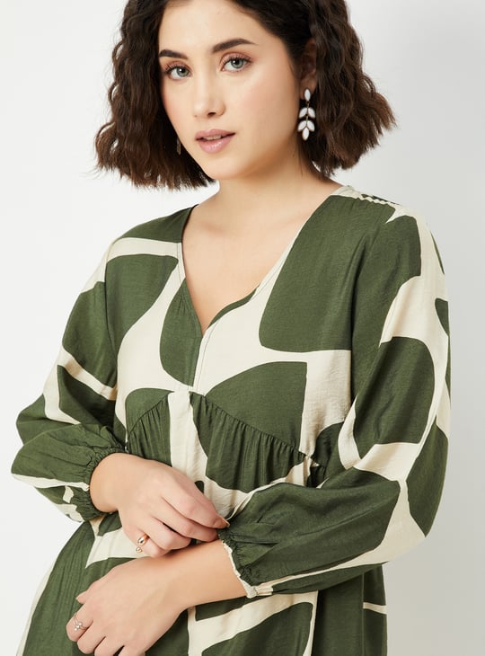 Women Printed A-line Tunic