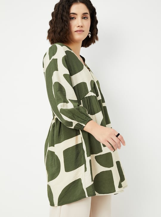 Women Printed A-line Tunic