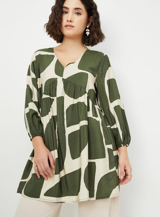 Women Printed A-line Tunic