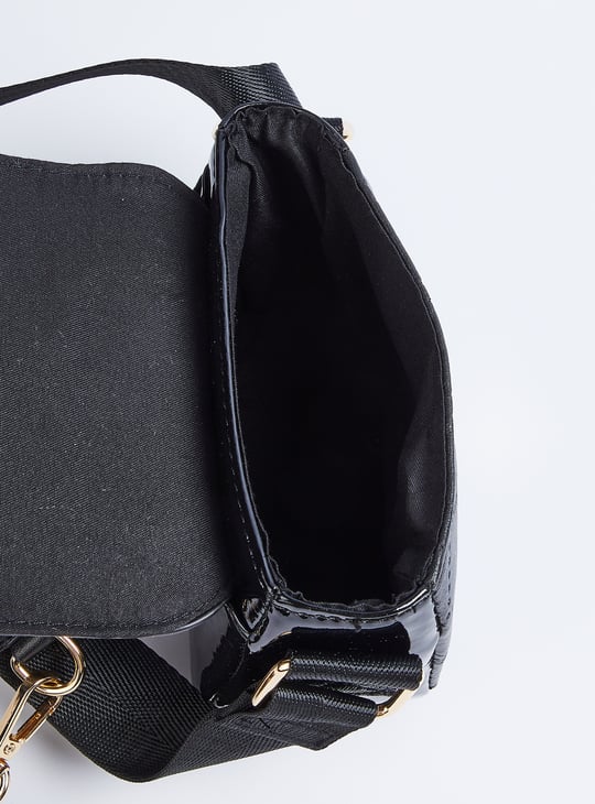 Girls Perforated Sling Bag with Pouch