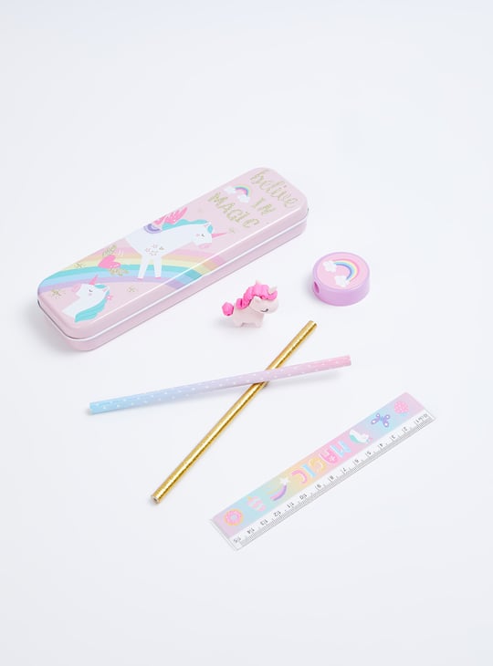Kids Unicorn Print Stationery Set