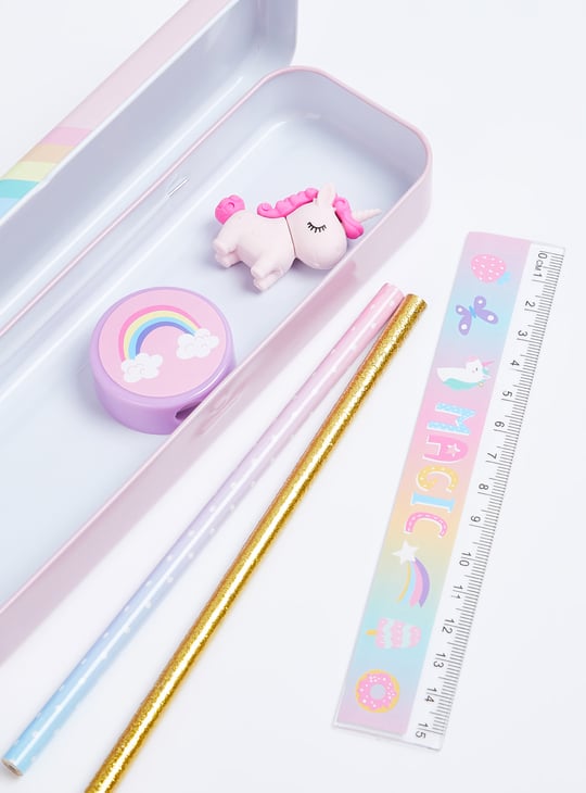 Kids Unicorn Print Stationery Set