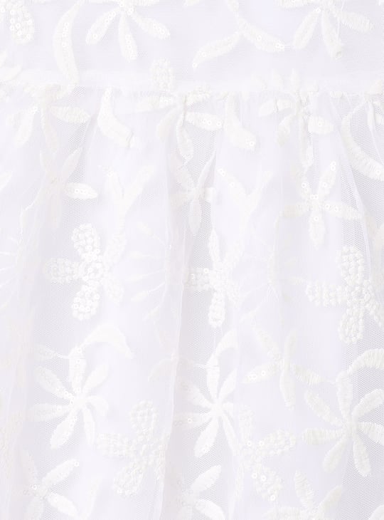 Girls Embroidered A-line Dress