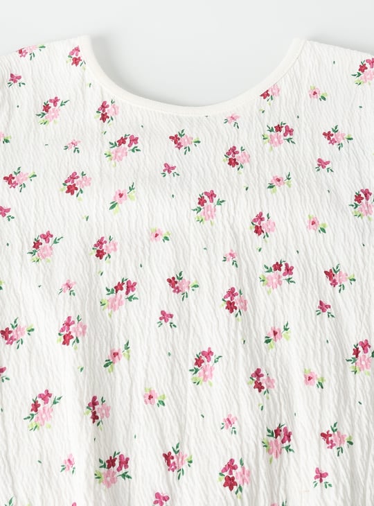 Girls Floral Print Top