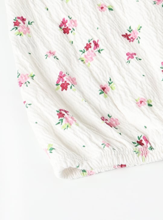 Girls Floral Print Top