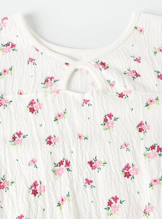 Girls Floral Print Top