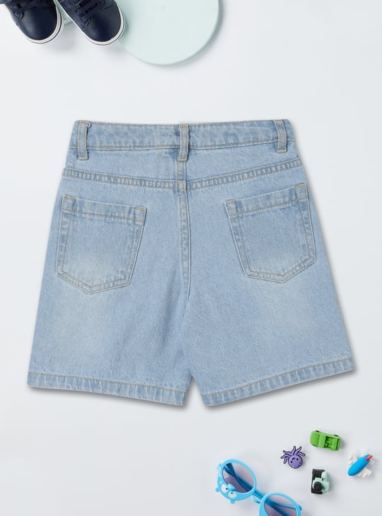 Girls Distressed Denim Shorts