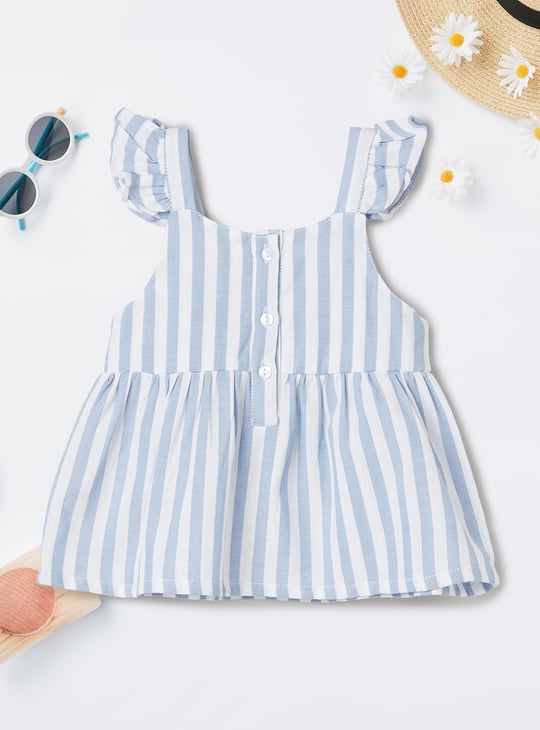 Girls Striped Peplum Top