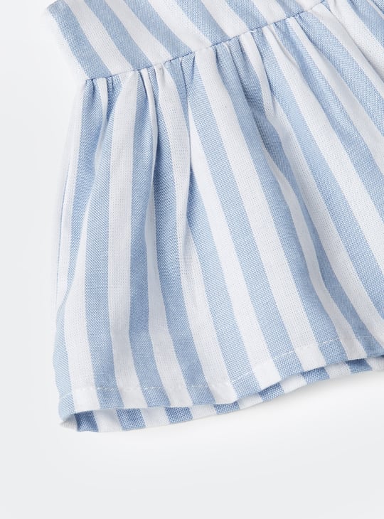 Girls Striped Peplum Top