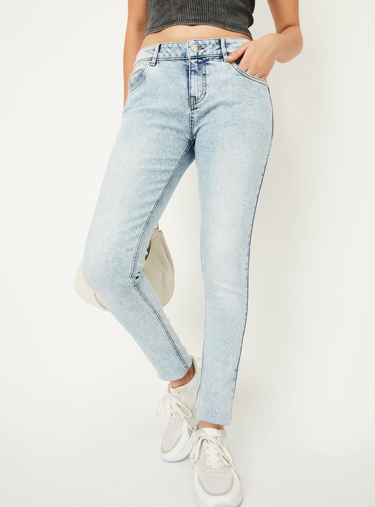 Women Washed Skinny Fit Jeans