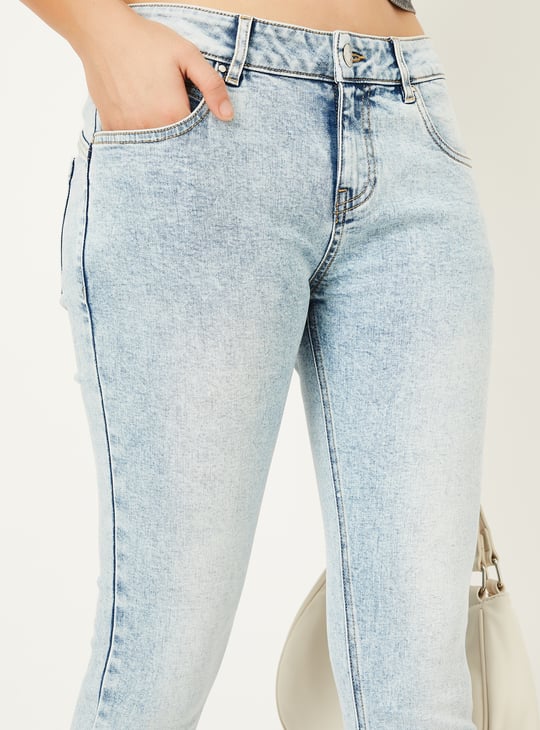 Women Washed Skinny Fit Jeans