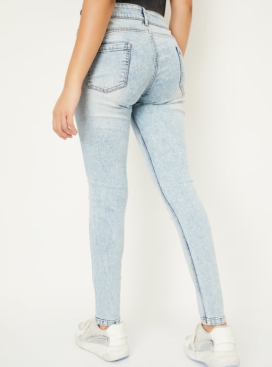 Women Washed Skinny Fit Jeans