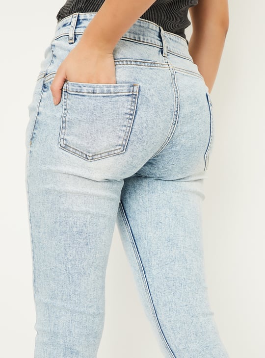 Women Washed Skinny Fit Jeans