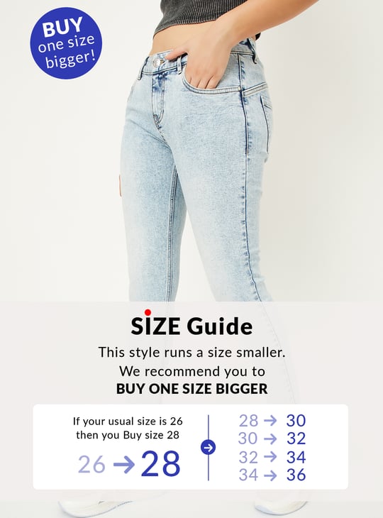 Women Washed Skinny Fit Jeans