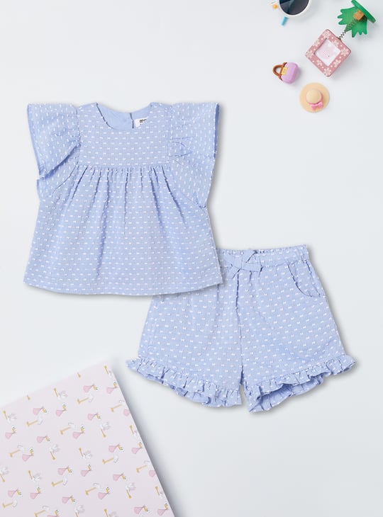 Girls Textured Co-ord Set
