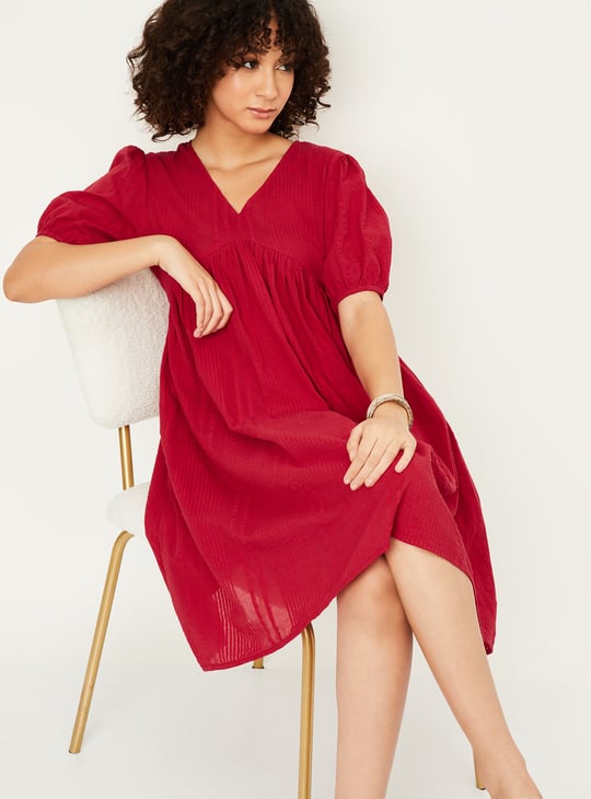 Kalki x Max Women Seersucker A-line Dress