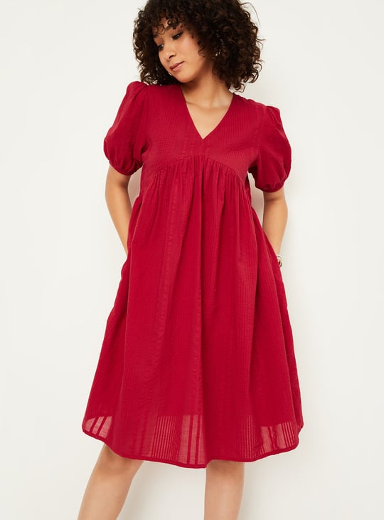 Kalki x Max Women Seersucker A-line Dress