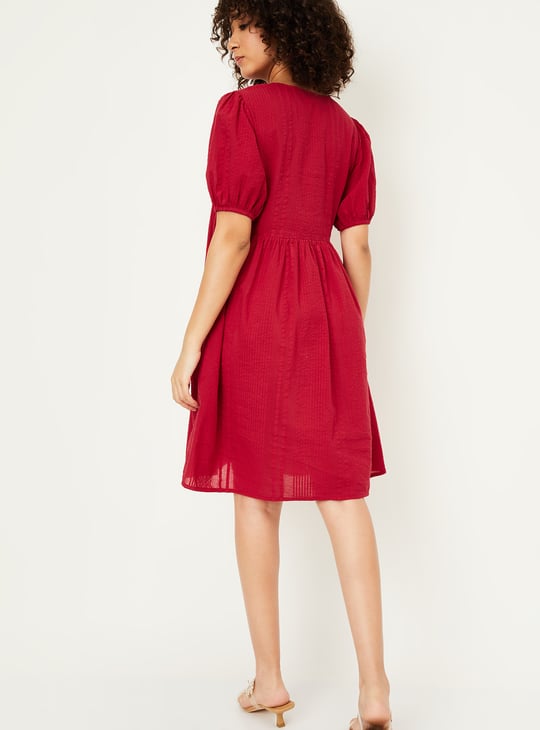 Kalki x Max Women Seersucker A-line Dress