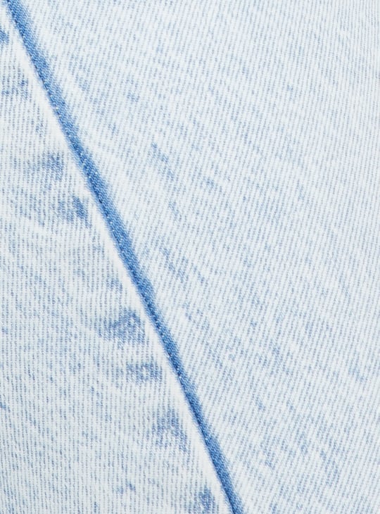 Women Washed Mom Fit Jeans