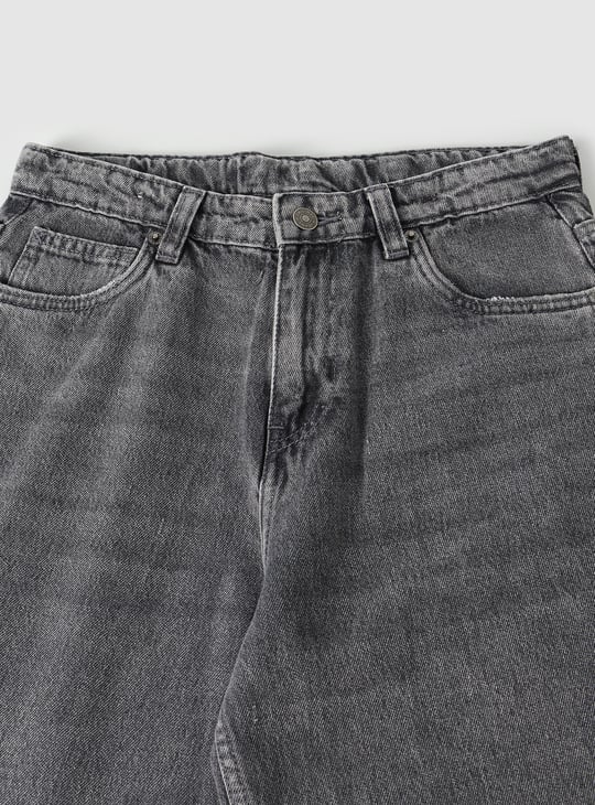 Boys Mildly Distressed Slim Fit Jeans